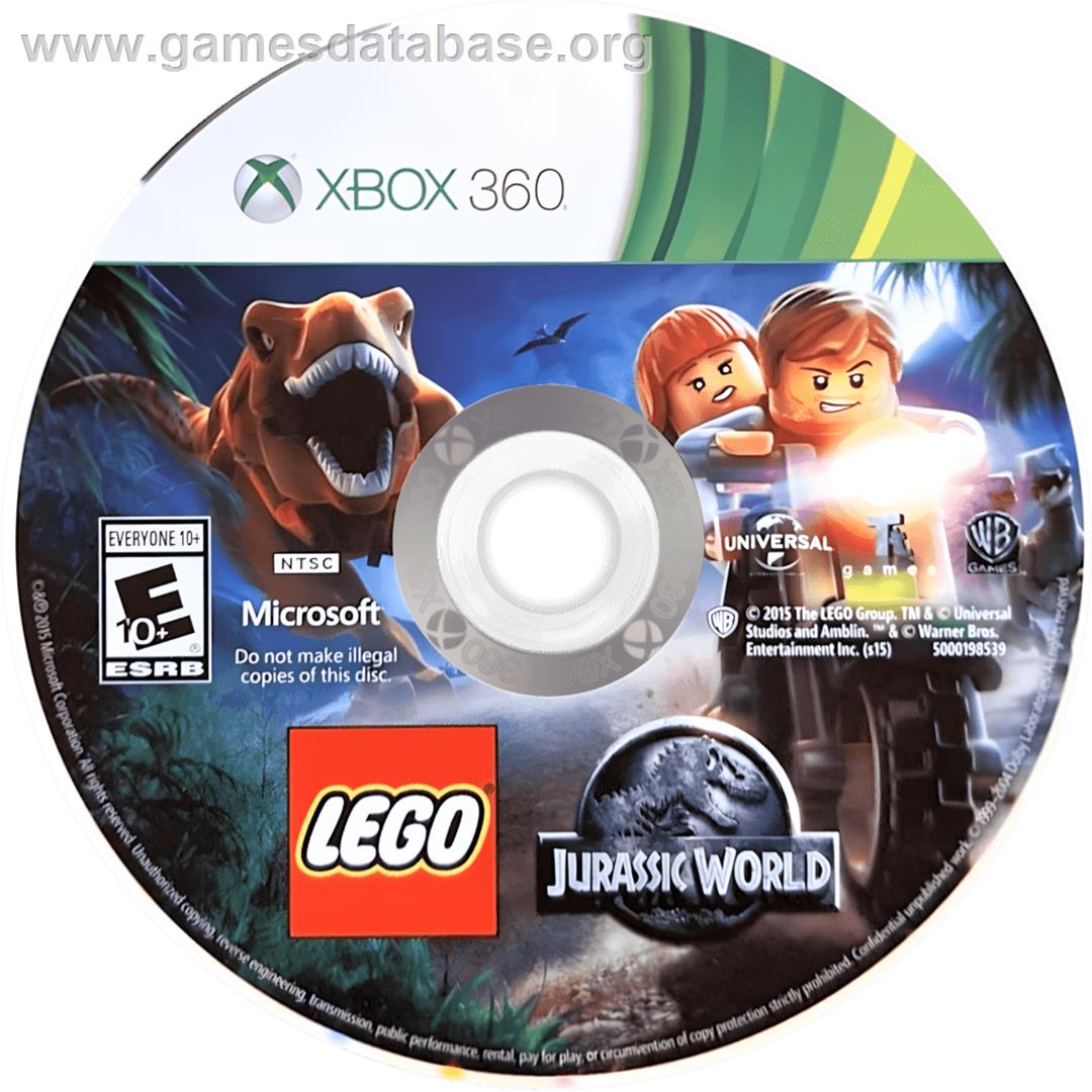 Lego Jurassic World - Microsoft Xbox 360 - Artwork - Cartridge